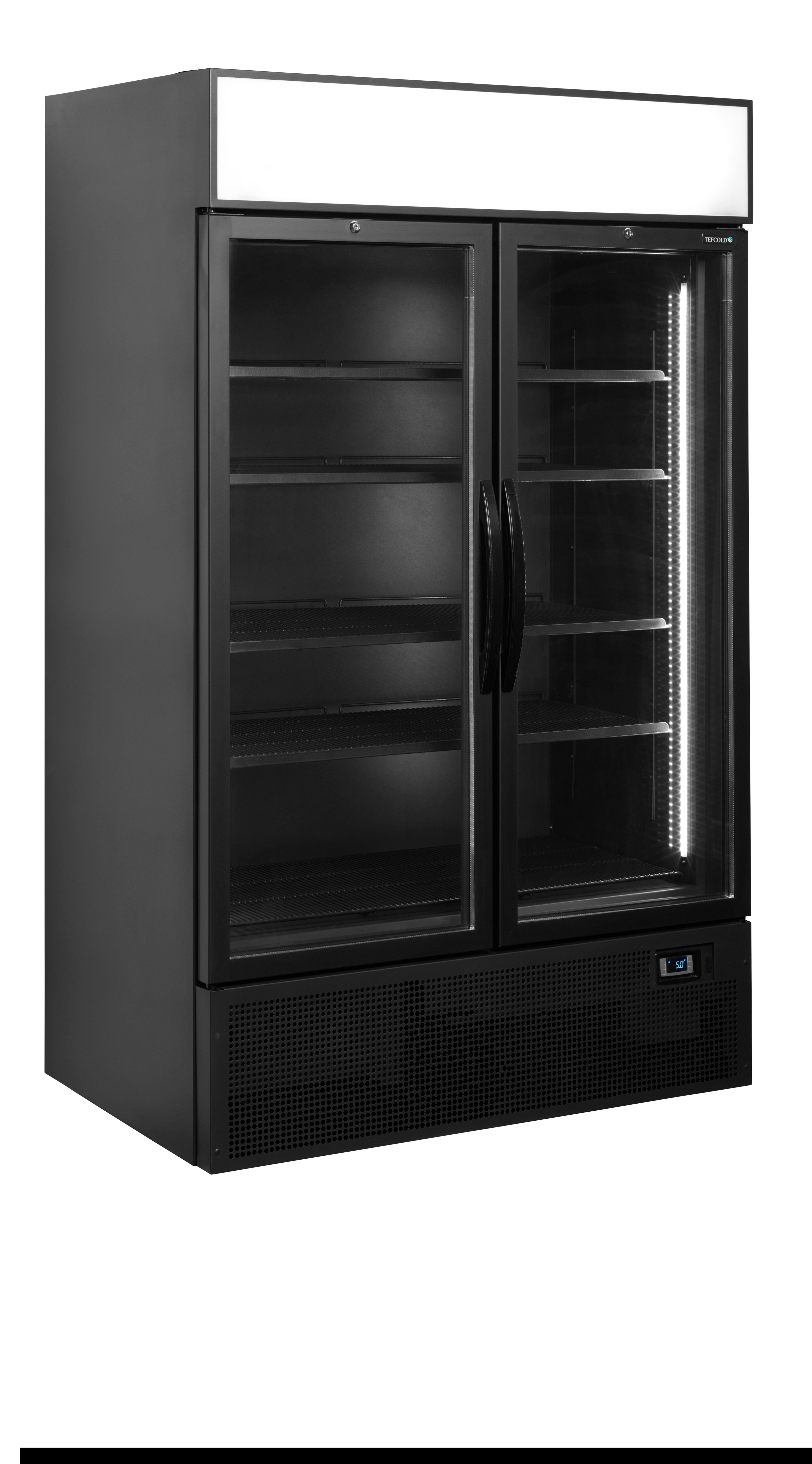 Vitrine réfrigérée noire TEFCOLD-FSC1200H BLACK