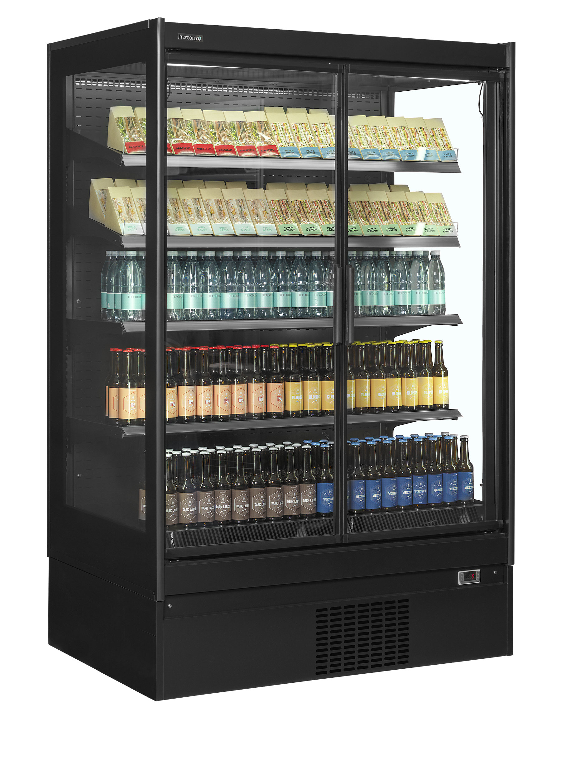 Vitrine réfrigérée pour supermarché à froid positif TEFCOLD-EXTRA1250CD