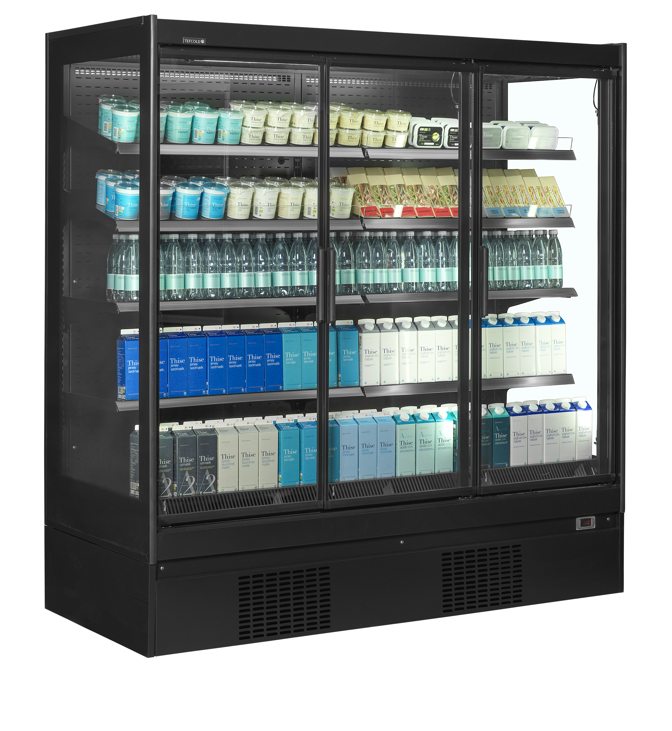 Vitrine réfrigérée pour supermarché à froid positif TEFCOLD-EXTRA1875CD