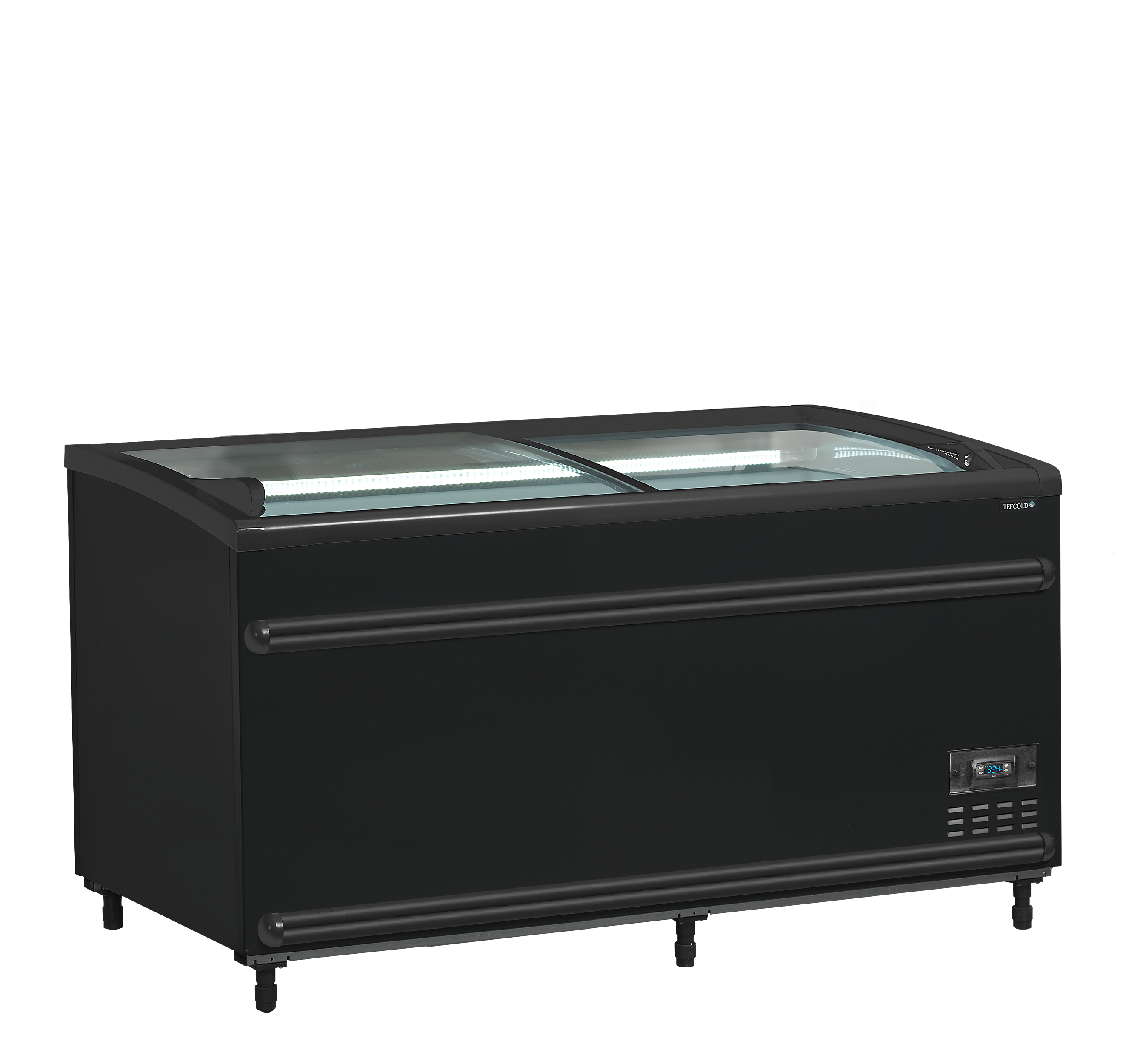 Réfrigérateur / congélateur de supermarché noir TEFCOLD-SFI145B-CF VS