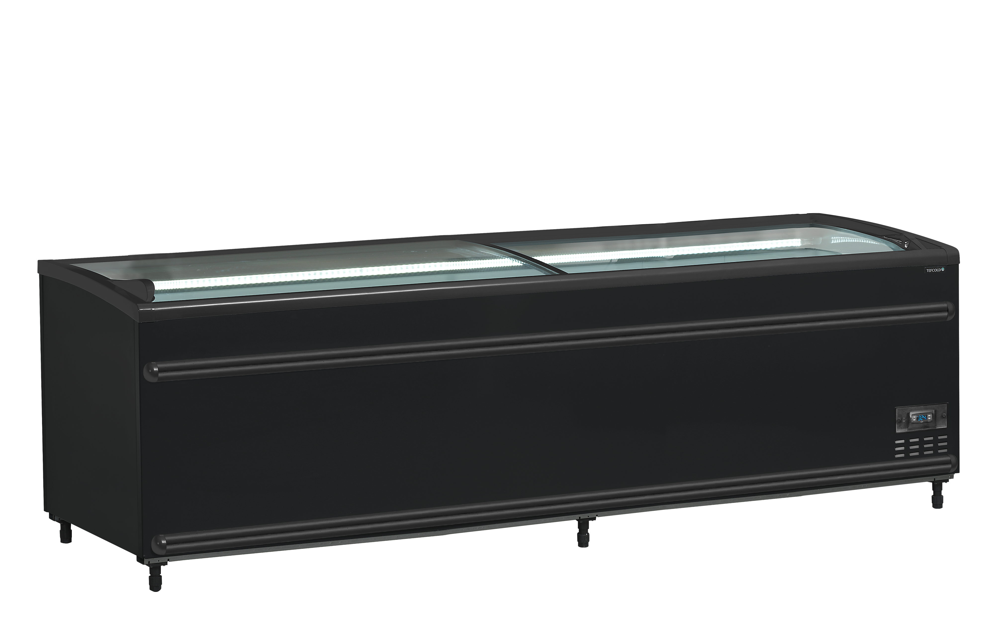 Réfrigérateur / congélateur de supermarché noir TEFCOLD-SFI250B-CF VS
