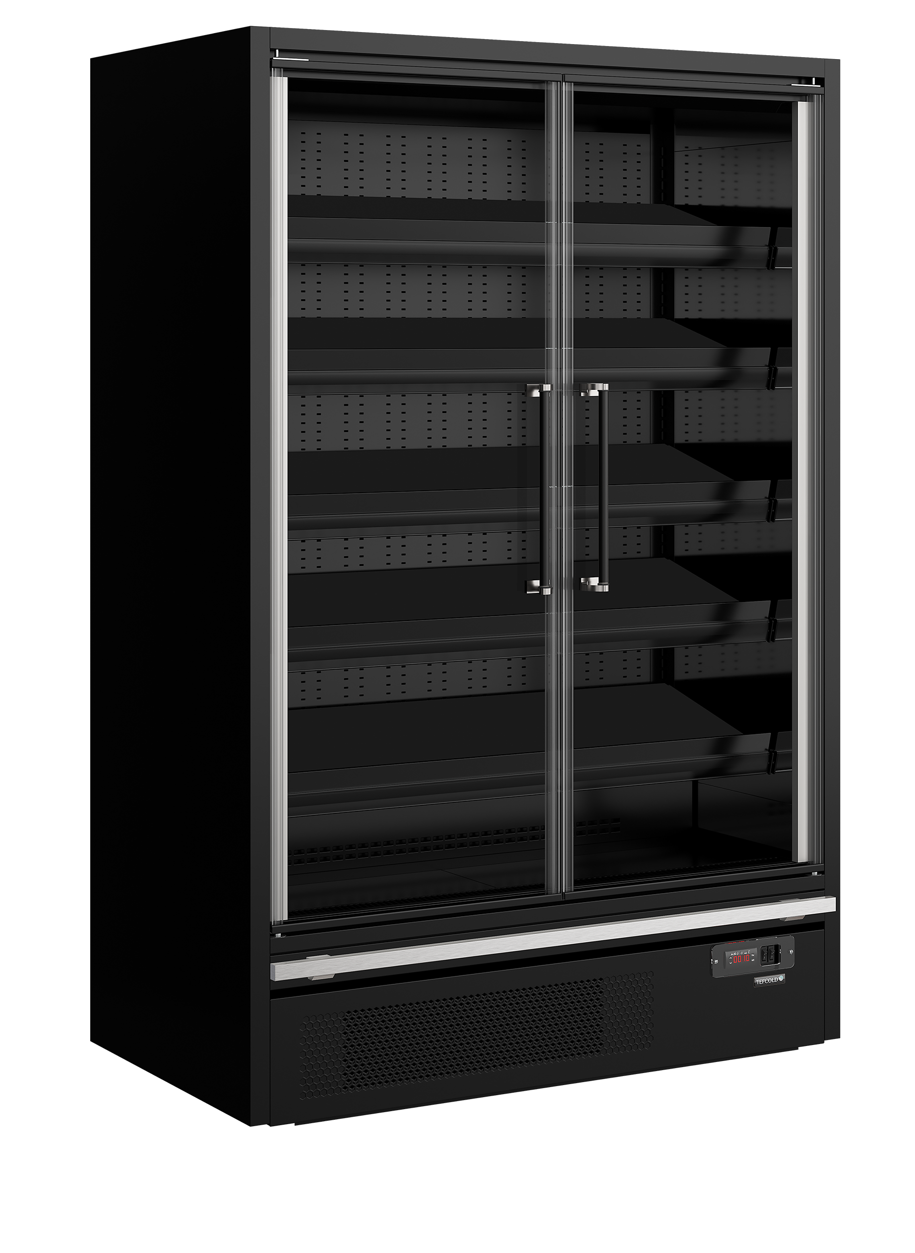 Vitrine réfrigérée pour supermarché TEFCOLD-Galaxy+ GP14FGD Black