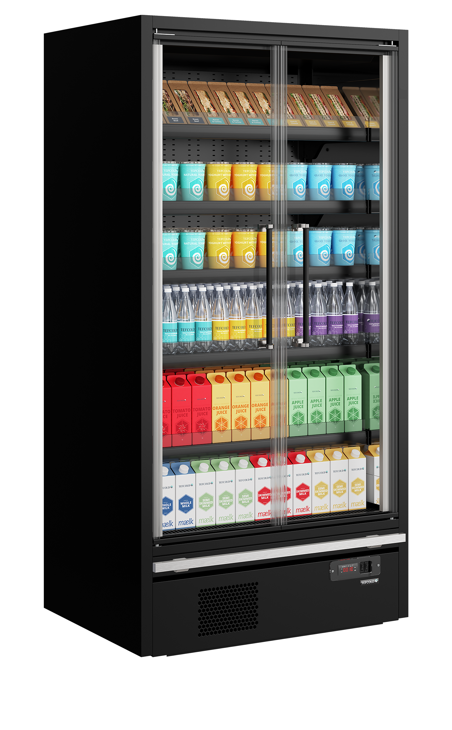 Vitrine réfrigérée pour supermarché TEFCOLD-Galaxy+ GP10FGD Black