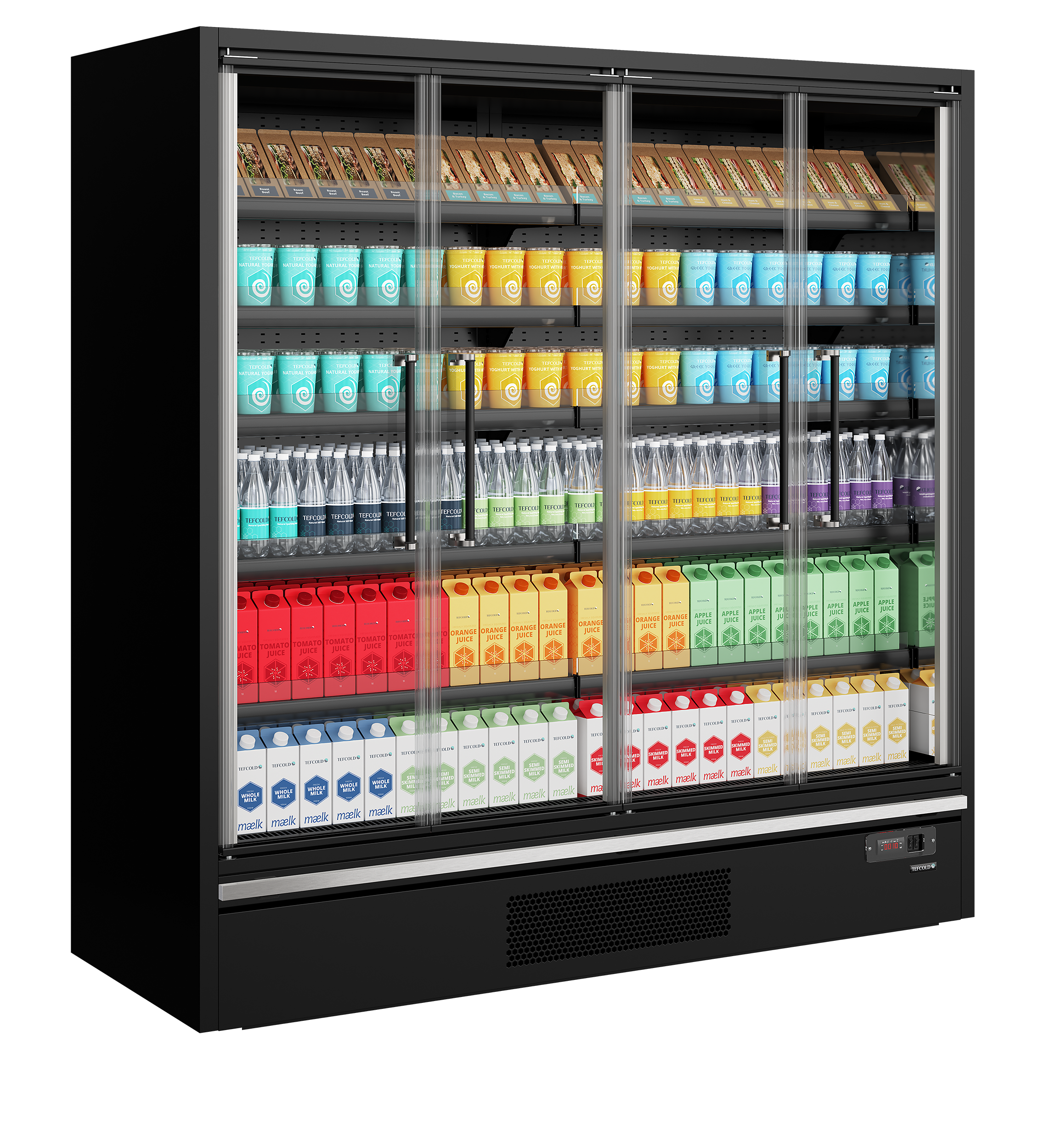 Vitrine réfrigérée pour supermarché TEFCOLD-Galaxy+ GP20FGD Black