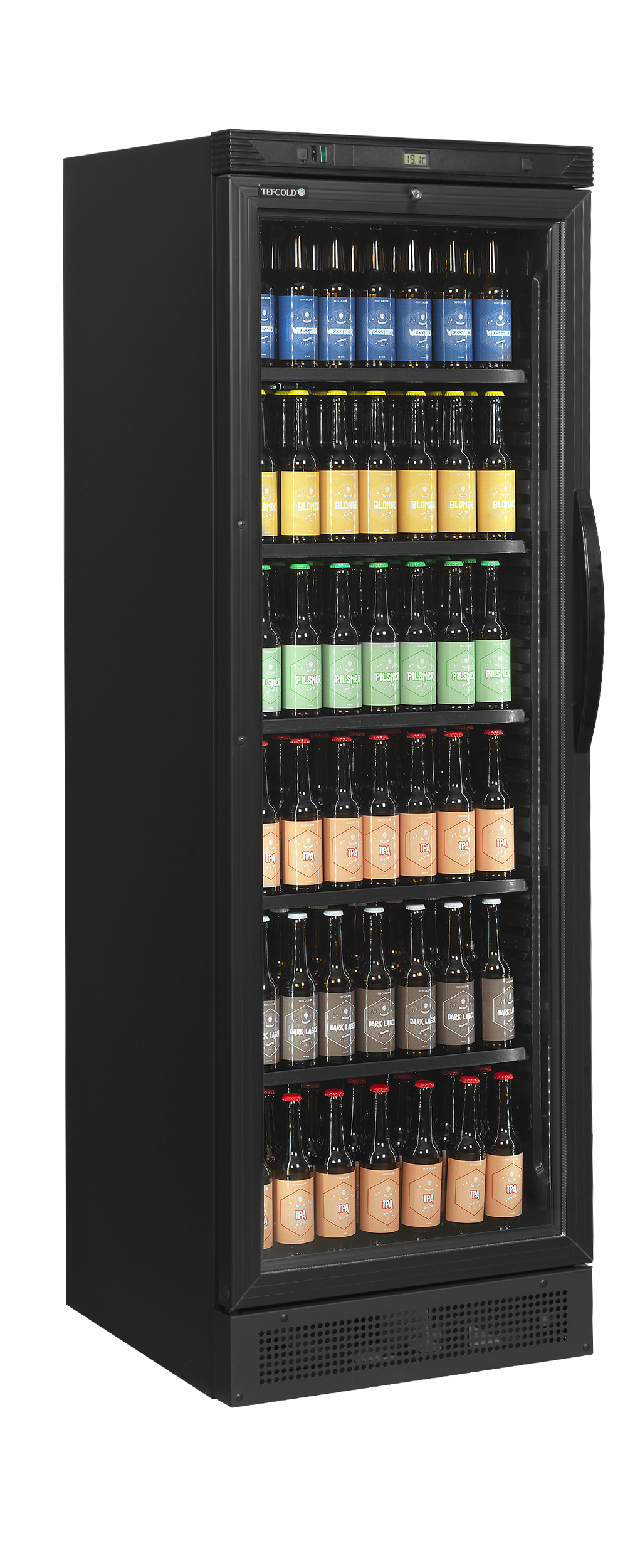 Réfrigérateur à boissons, charnières côté gauche TEFCOLD-CEV425 BLACK L/H
