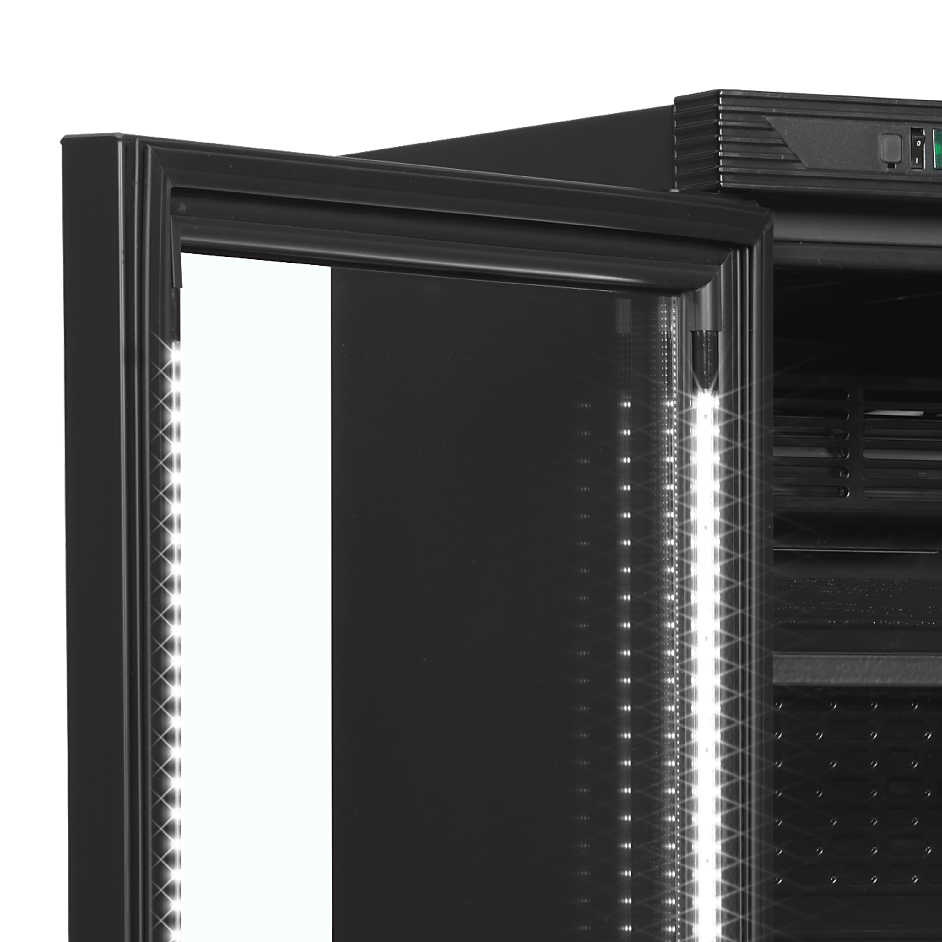 Armoire à boissons , charnières côté gauche TEFCOLD-CEV425 BLACK L/H