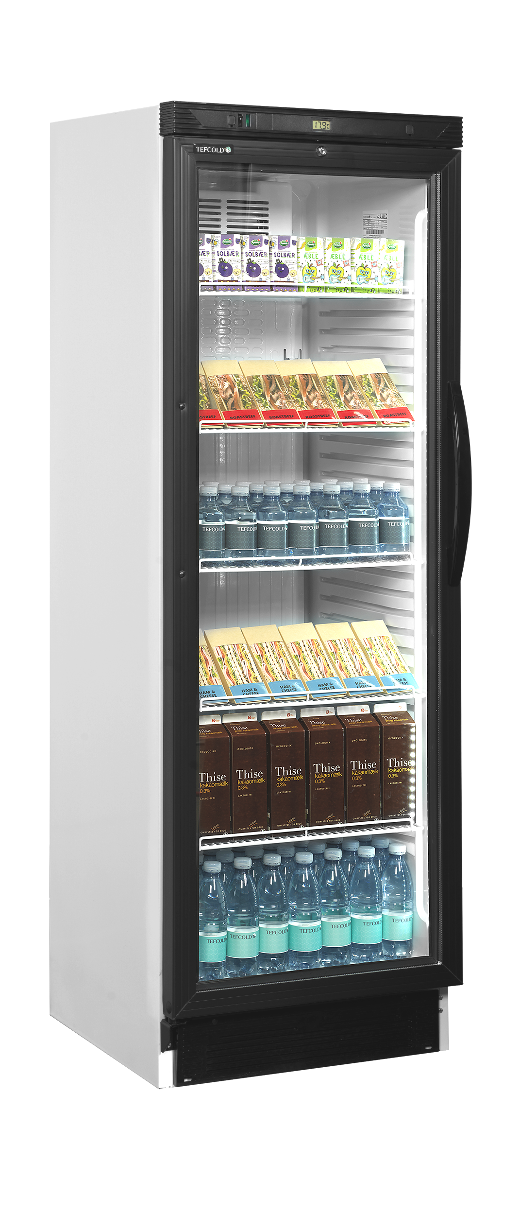 Réfrigérateur à boissons, charnières côté gauche TEFCOLD-CEV425 1 LED L/H