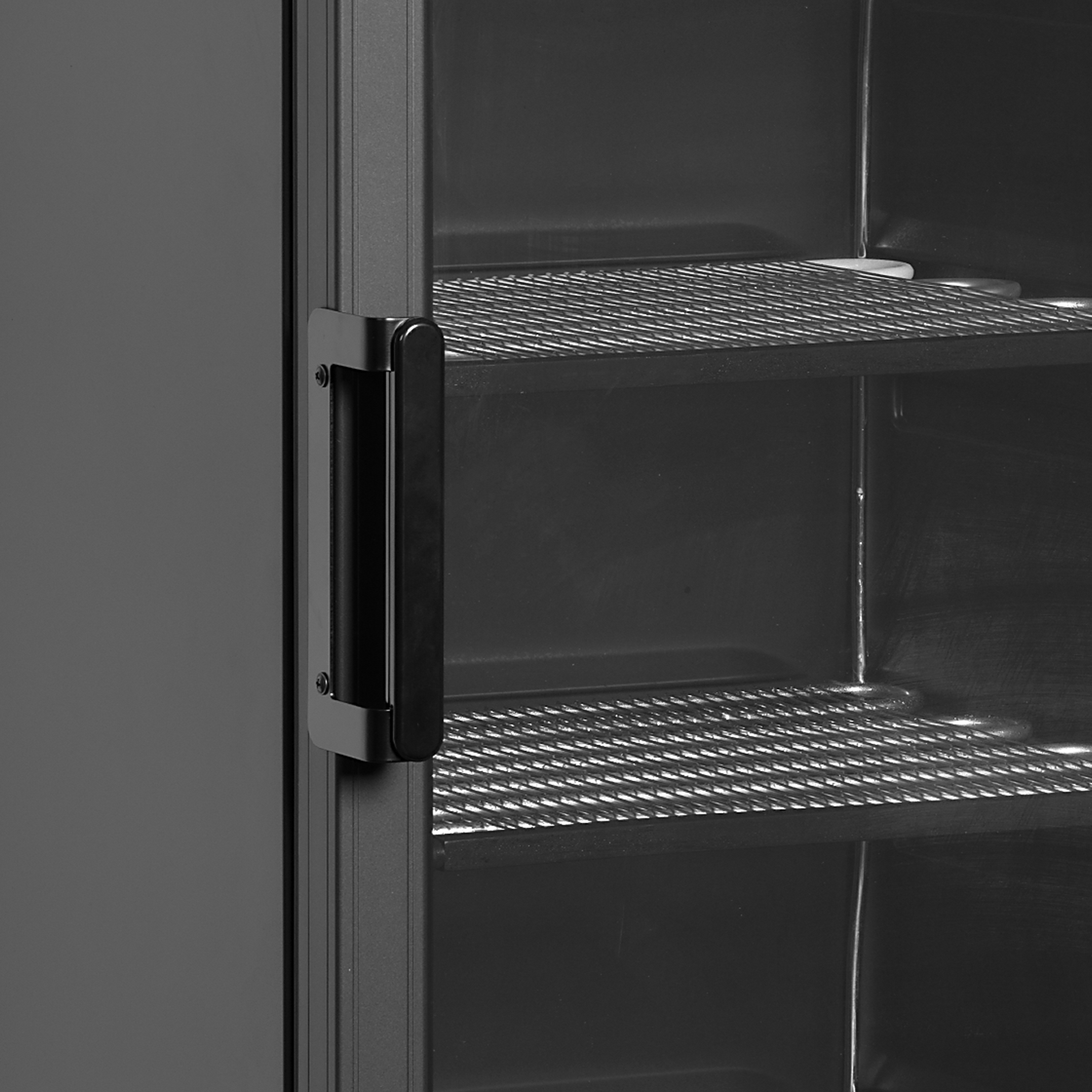 Congélateur vitré noir TEFCOLD-UFSC371G Black