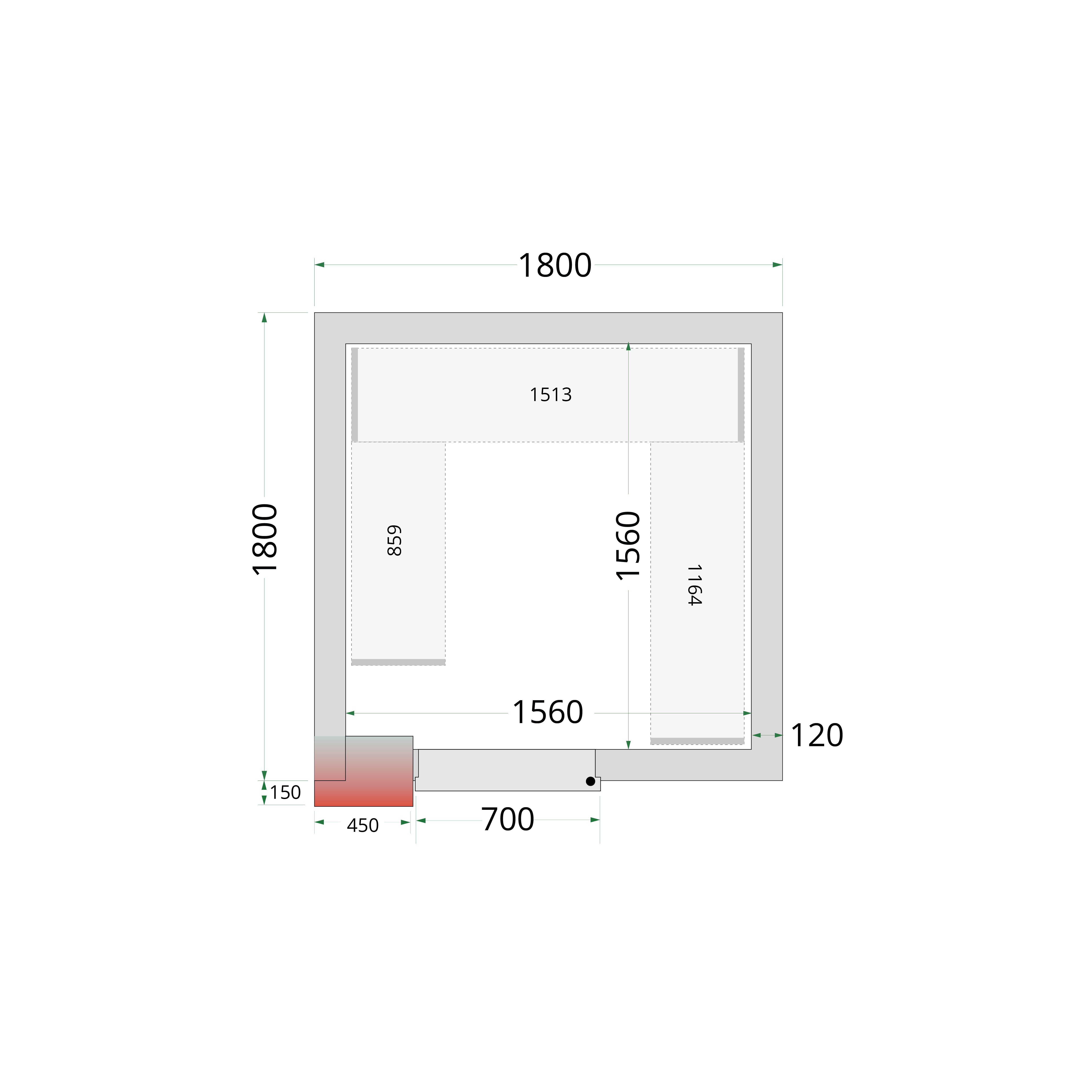 CRNF1818 TEFCOLD-Shelf Rack System Kit