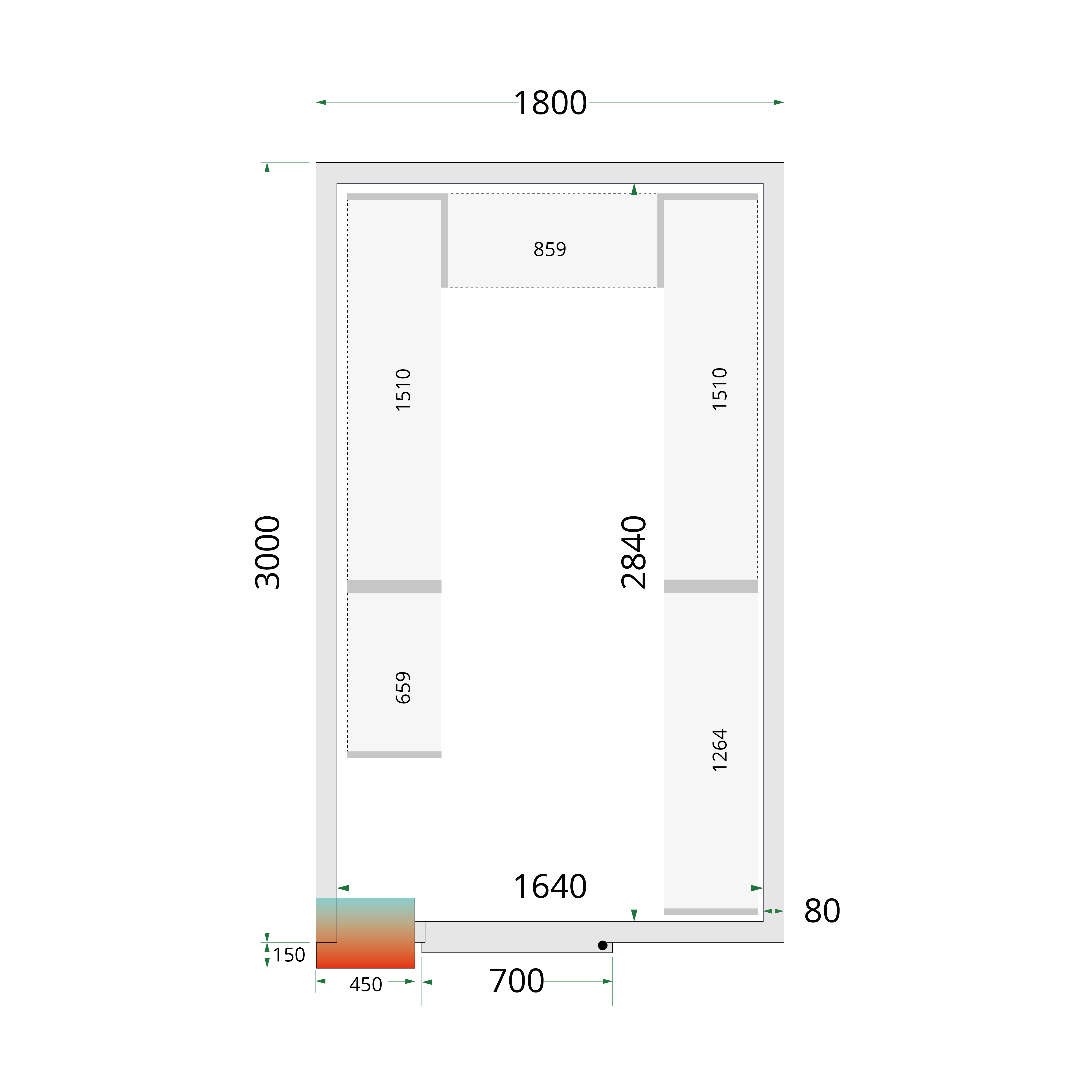 CRPF1830 TEFCOLD-Shelf Rack System Kit