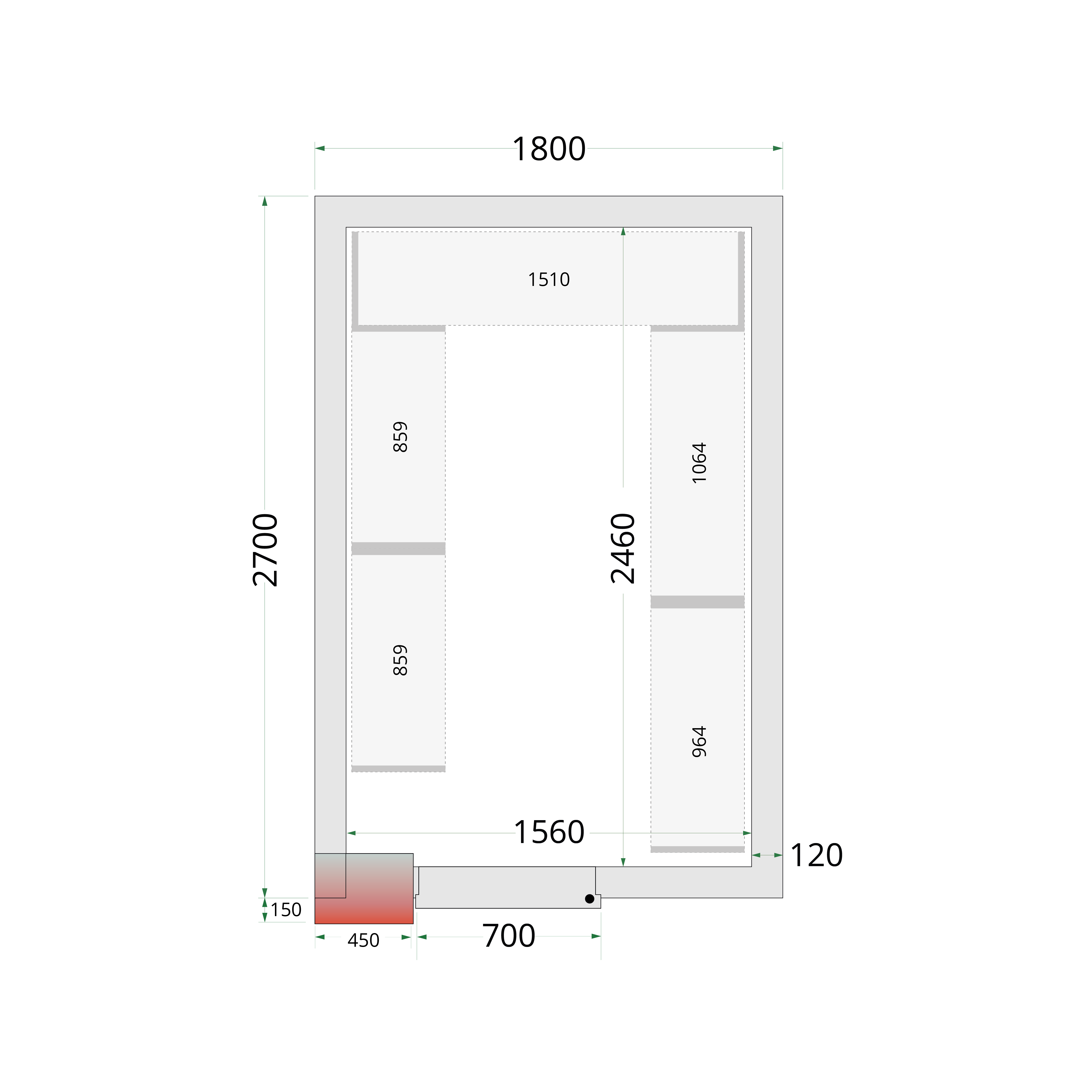 CRNF1827 TEFCOLD-Shelf Rack System Kit