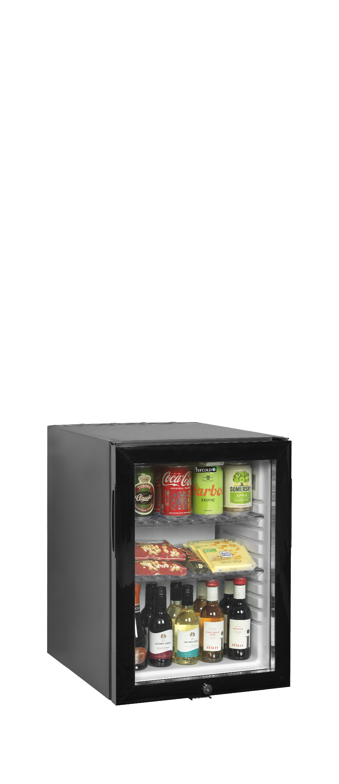Réfrigérateur minibar à porte vitrée TEFCOLD-TM45GC