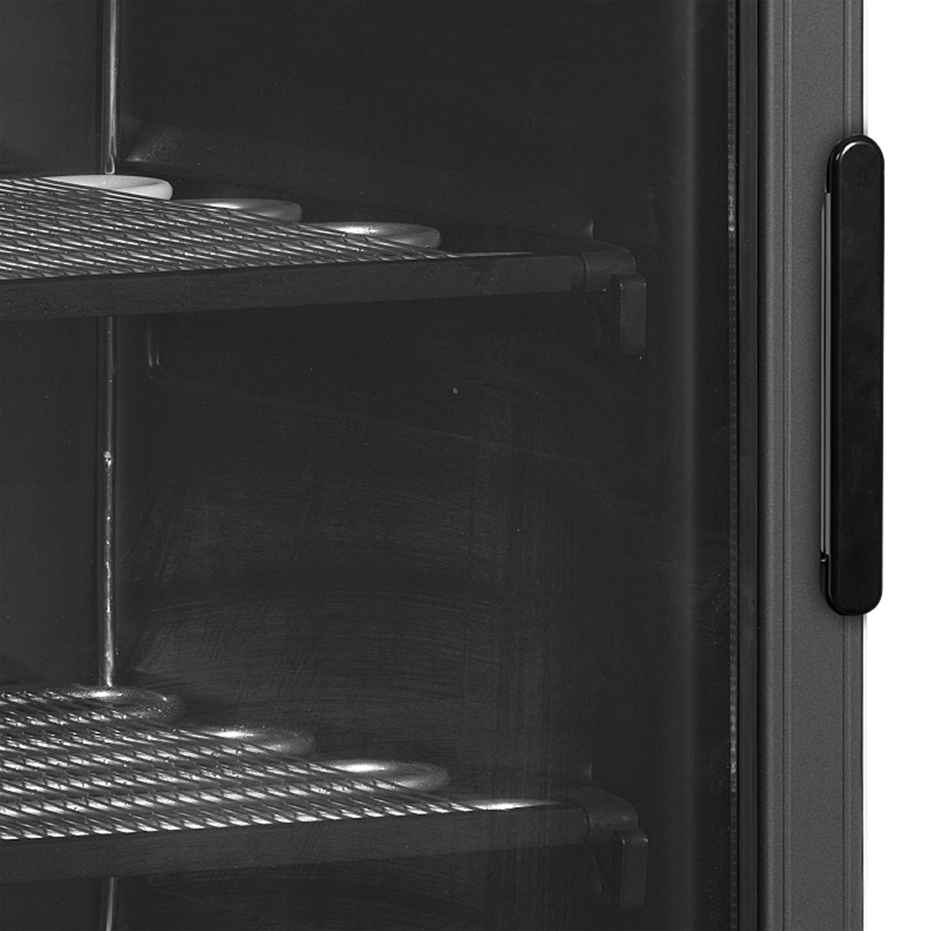 Vitrine à froid négatif, ouverture vers la gauche TEFCOLD-UFSC371G Black L/H
