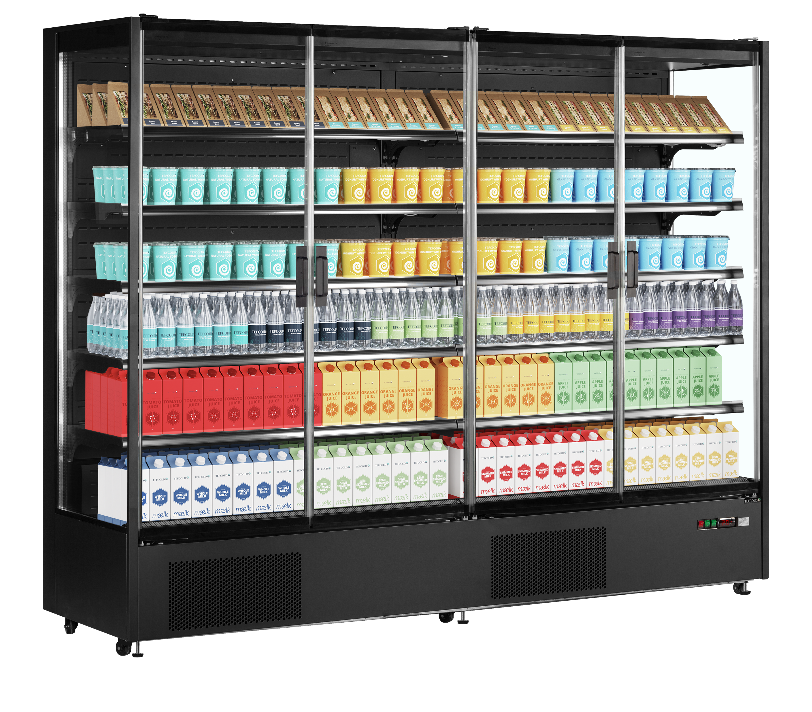 Vitrine réfrigérée pour supermarché TEFCOLD-PC2500B