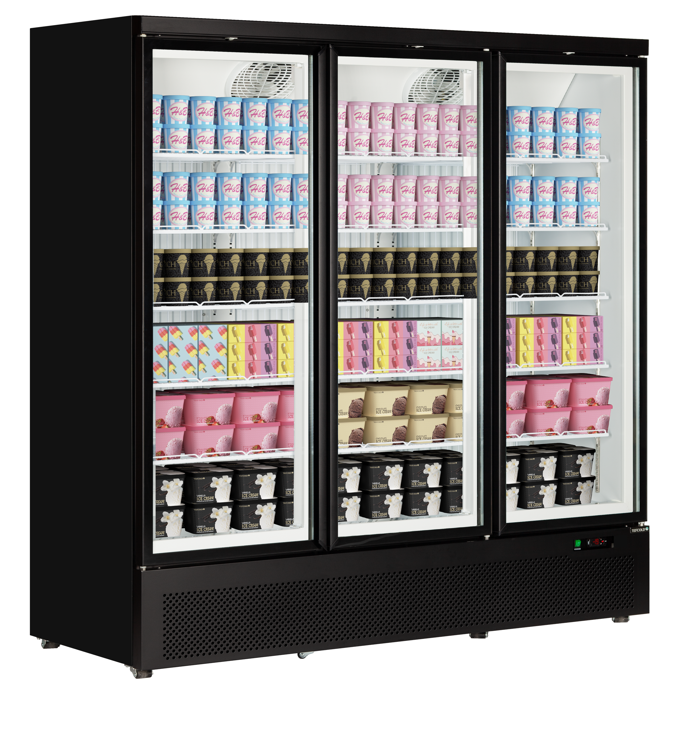 Congélateurs verticaux de vitrine TEFCOLD-Atom Maxi F3DB
