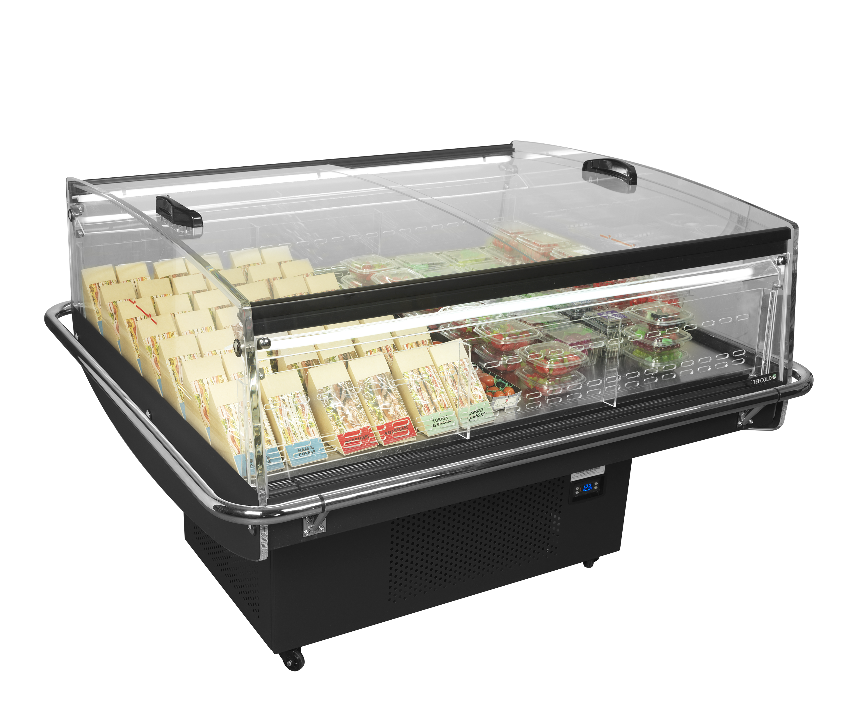 Réfrigérateur noir pour achats impulsifs TEFCOLD-PDC126 VS SL LED