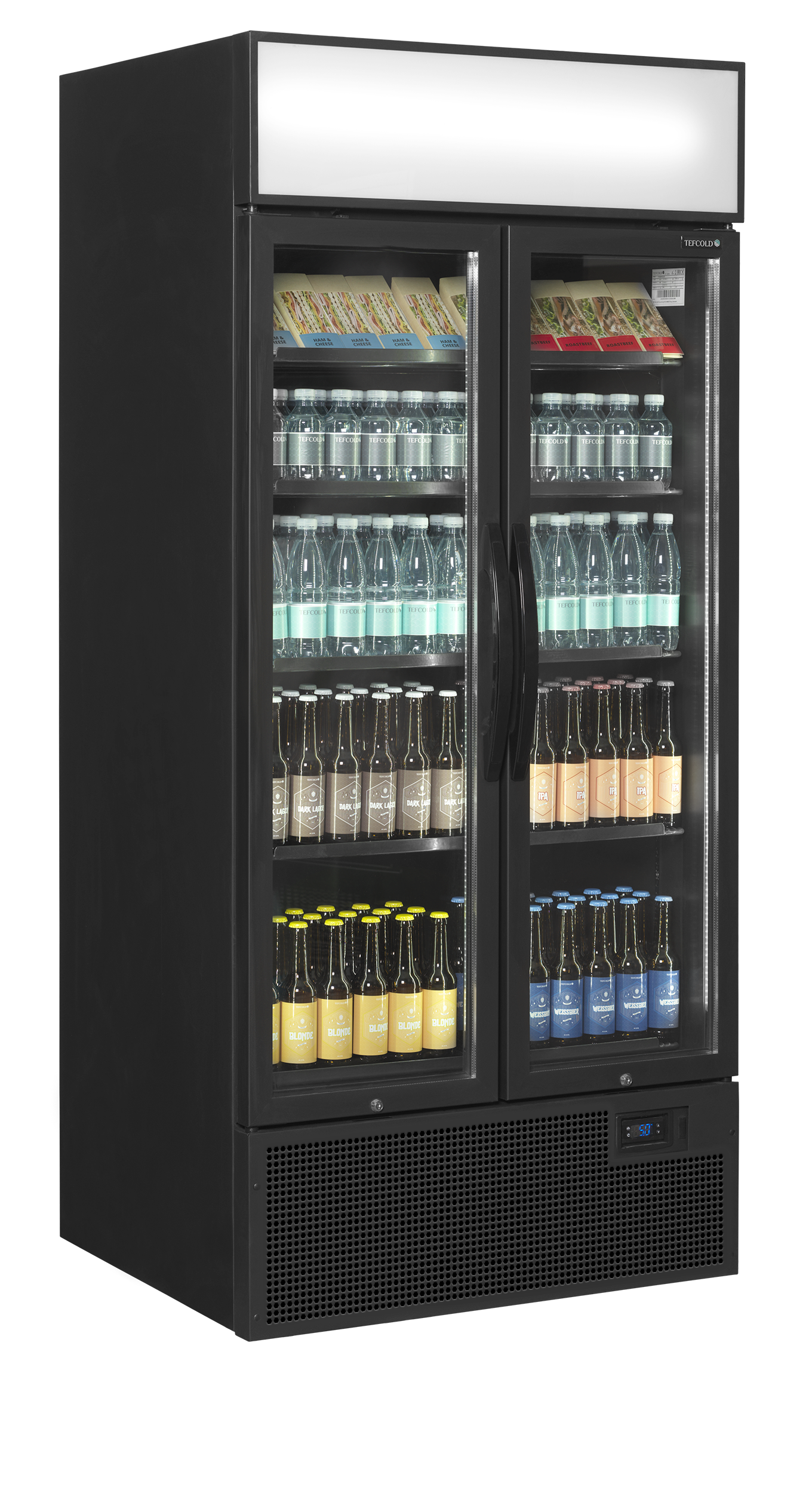 Vitrine réfrigérée noire TEFCOLD-FSC891H Black
