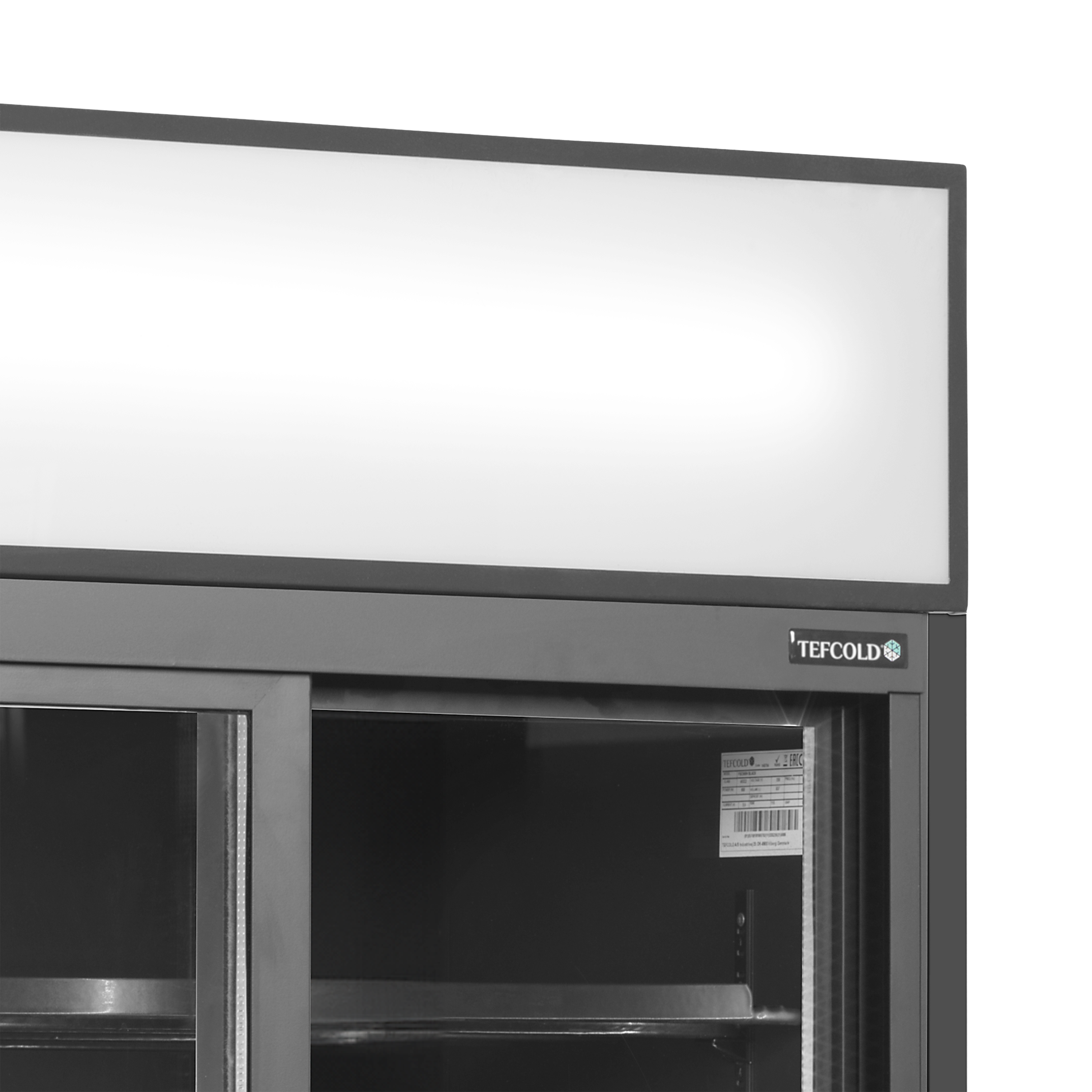 Vitrine réfrigérée noire TEFCOLD-FSC891S Black