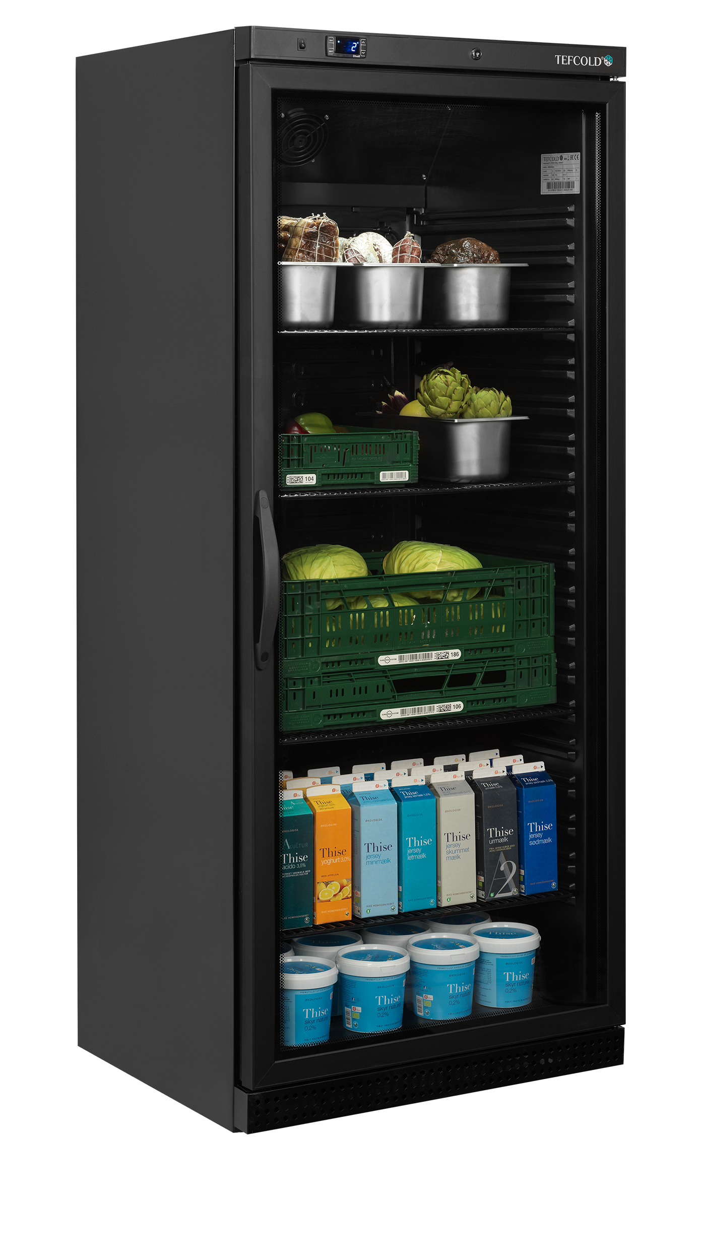 Réfrigérateur vitré GN2/1 TEFCOLD-UR600BG