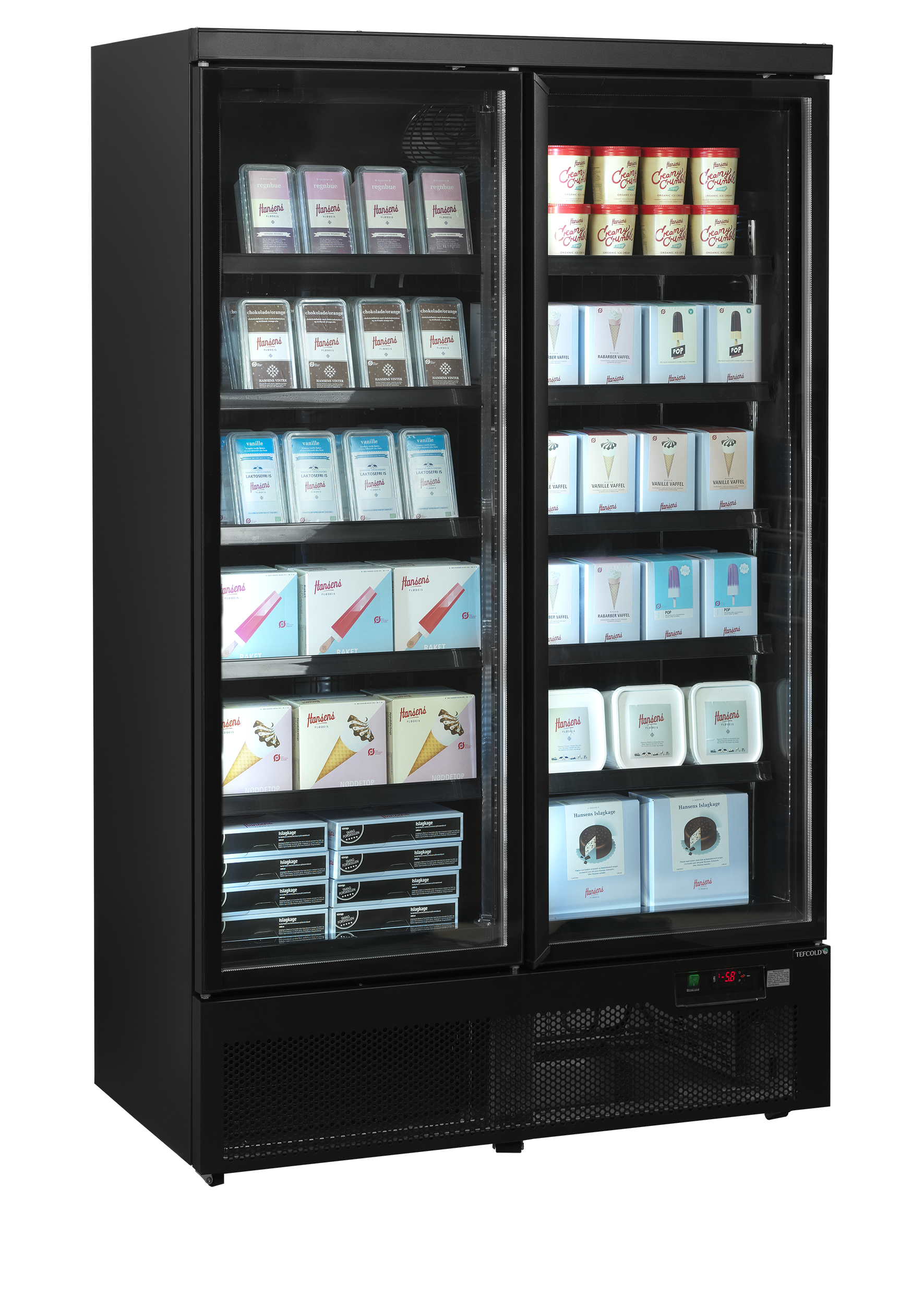 Congélateurs verticaux de vitrine TEFCOLD-Atom Maxi F2DBB