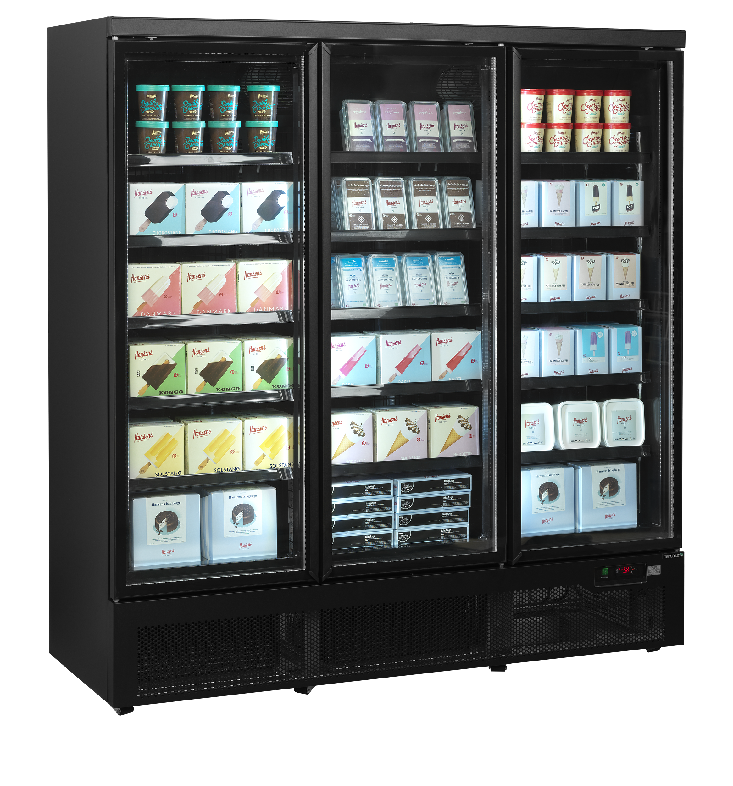 Congélateurs verticaux de vitrine TEFCOLD-Atom Maxi F3DBB