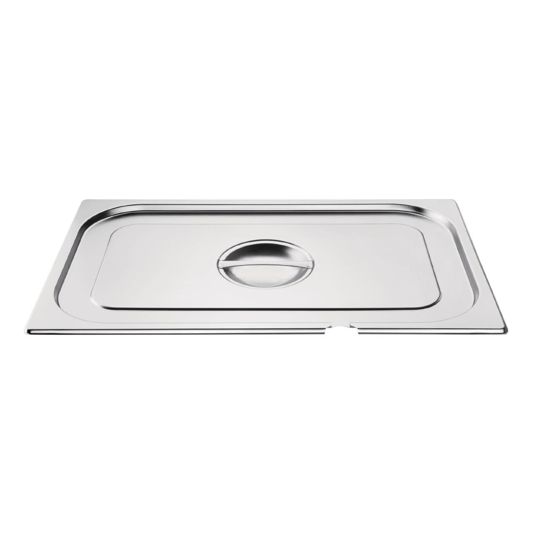 Couvercle inox GN 1/1 avec encoche Vogue CB170