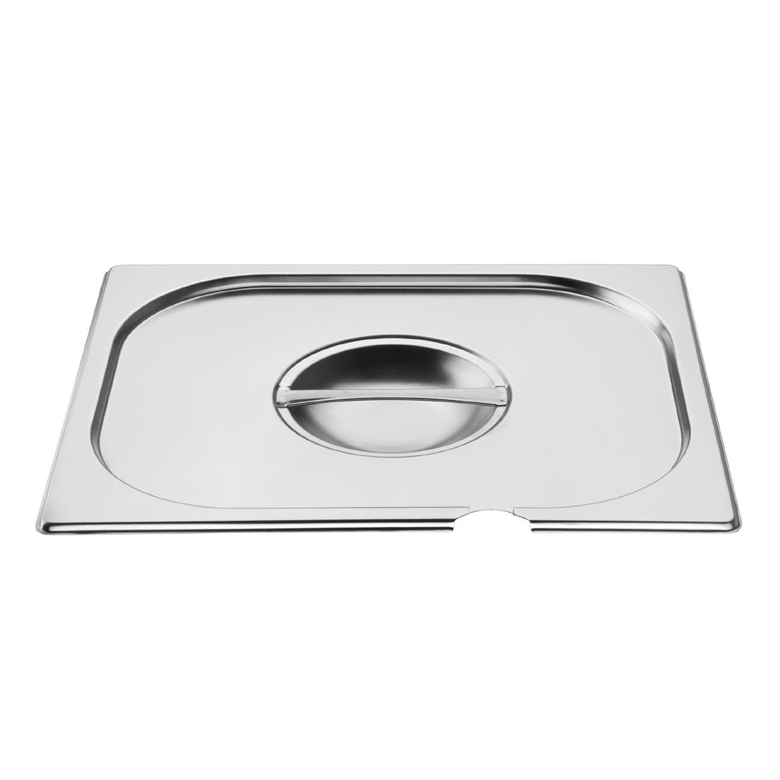 Couvercle inox GN 1/2 avec encoche Vogue CB171