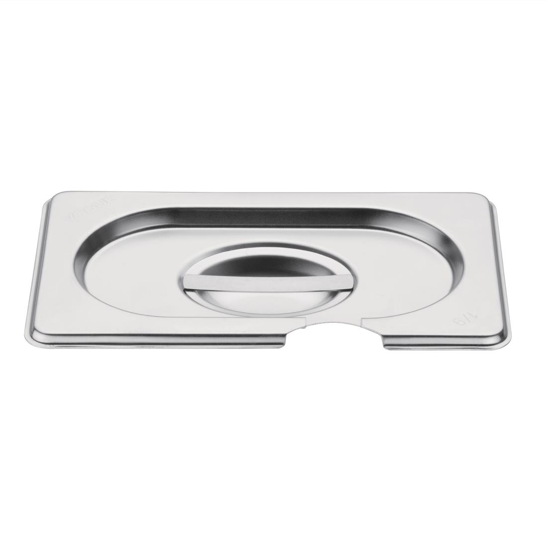 Couvercle inox GN 1/9 avec encoche Vogue CB176