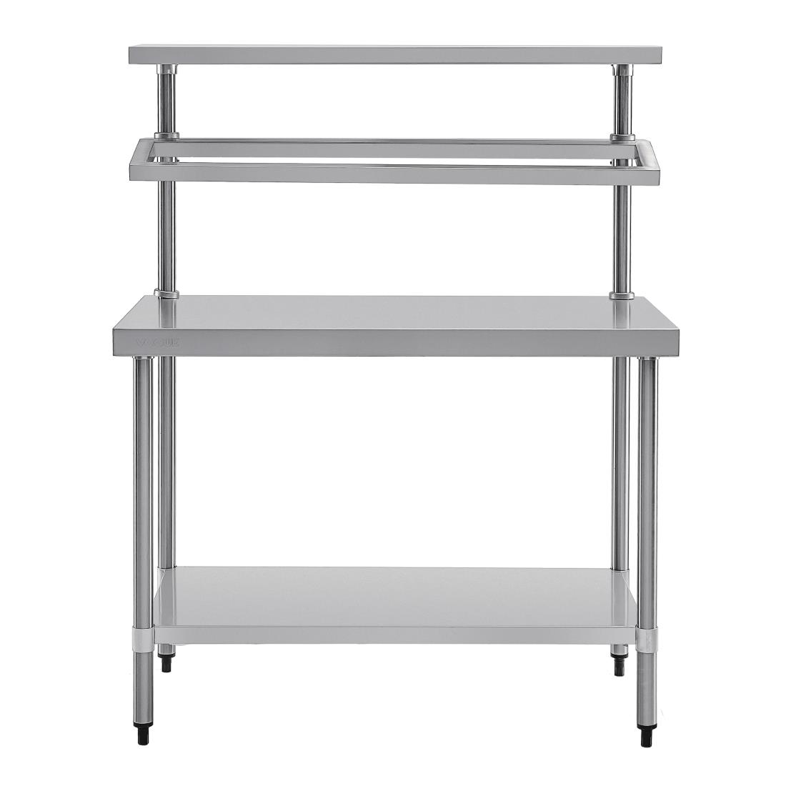 Table de préparation inox avec support bacs GN Vogue CB908