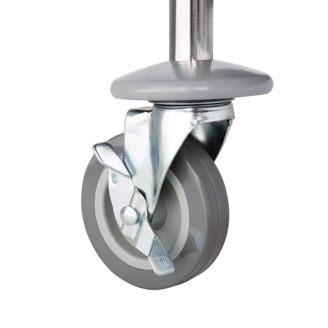 Chariot de débarrassage inox à plateau profond Vogue 3 niveaux CC365