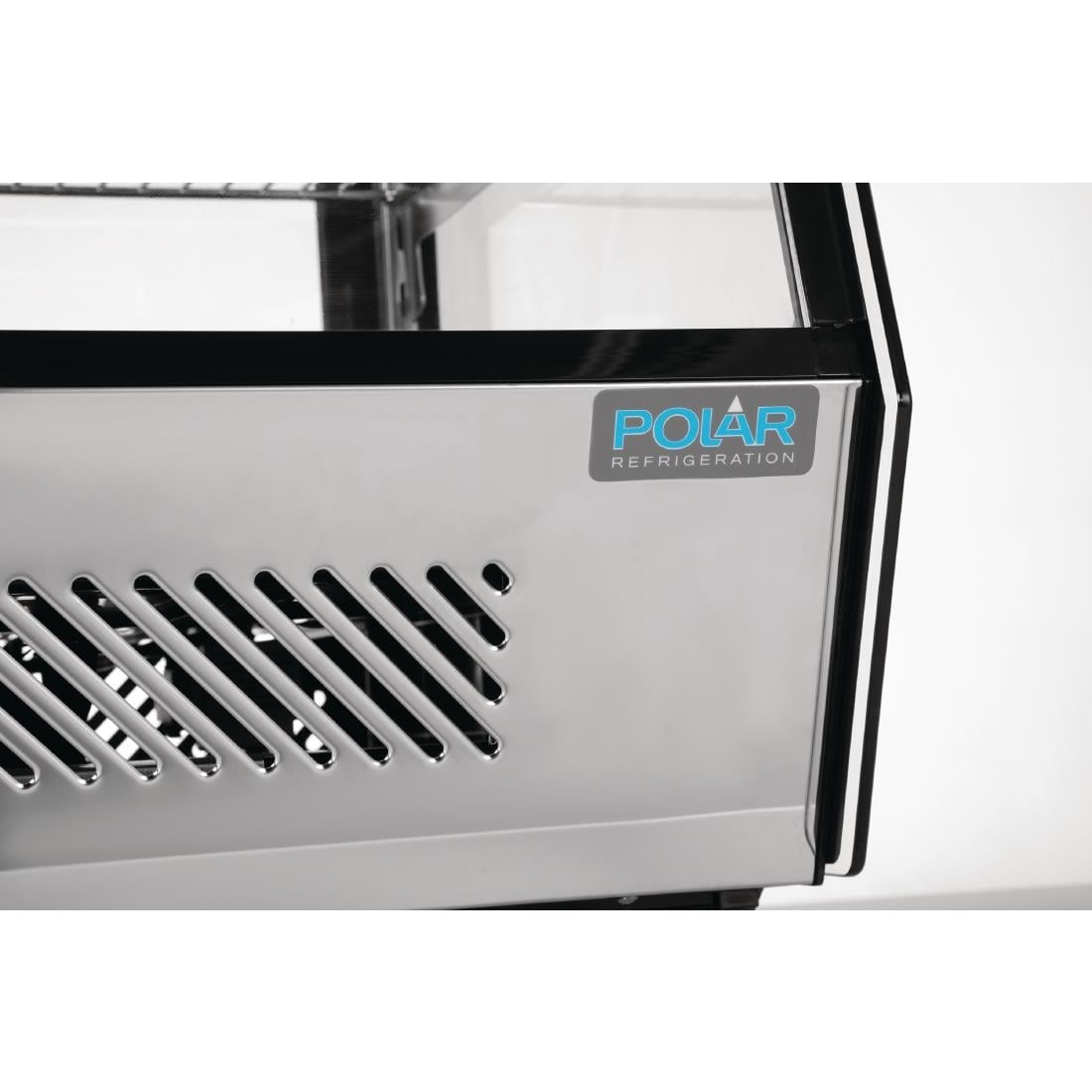 Vitrine réfrigérée de comptoir noire Polar Série G 160L CD230