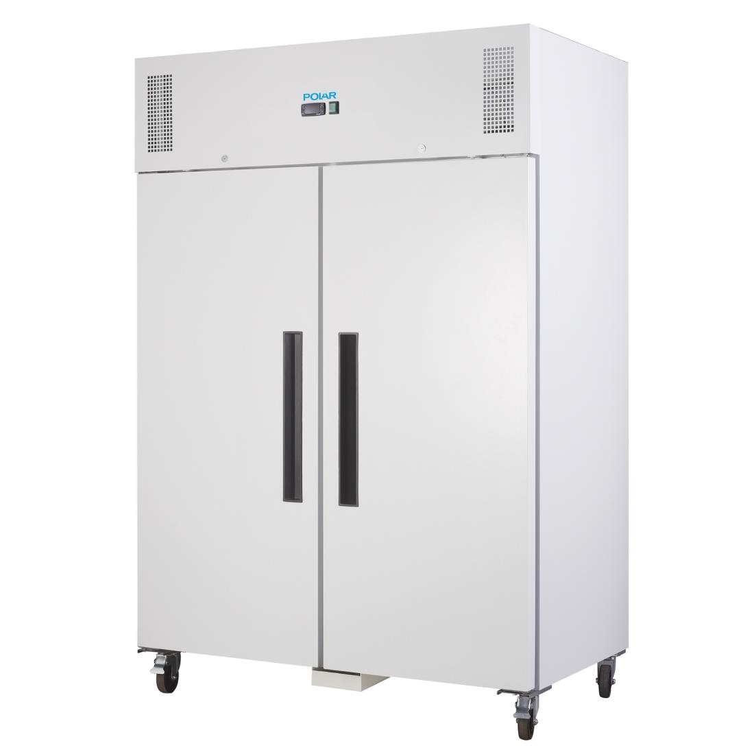 Armoire réfrigérée négative GN double porte Polar blanche Série G 1200L CD616