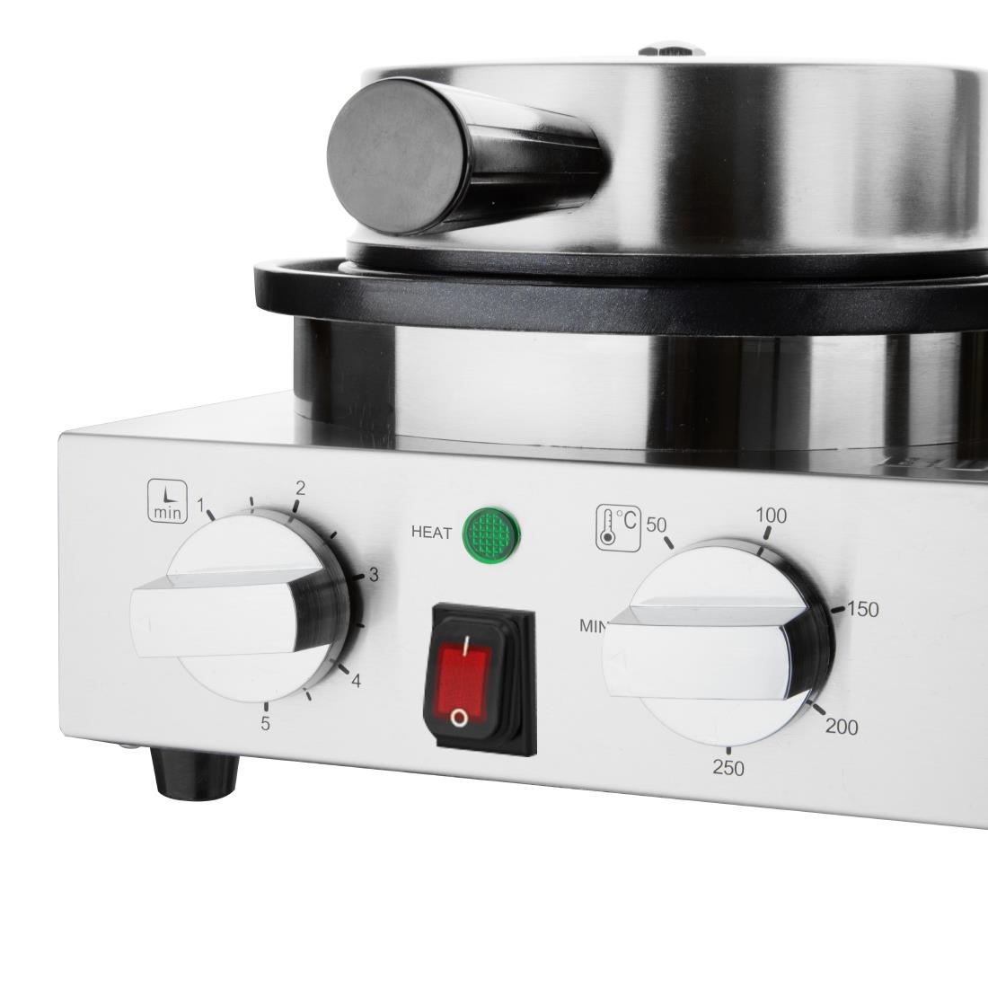 Gaufrier belge rond double Buffalo CJ533