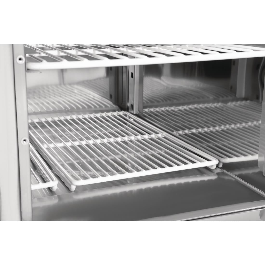 Table réfrigérée positive plan de travail en marbre Polar Série G 3 portes 368L CL109