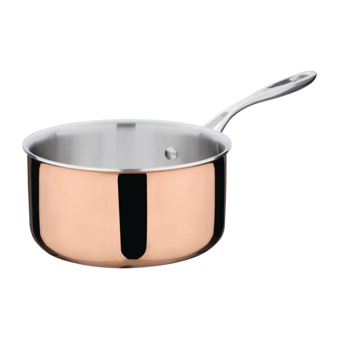 Casserole en cuivre 3 couches induction Vogue 180mm CM675