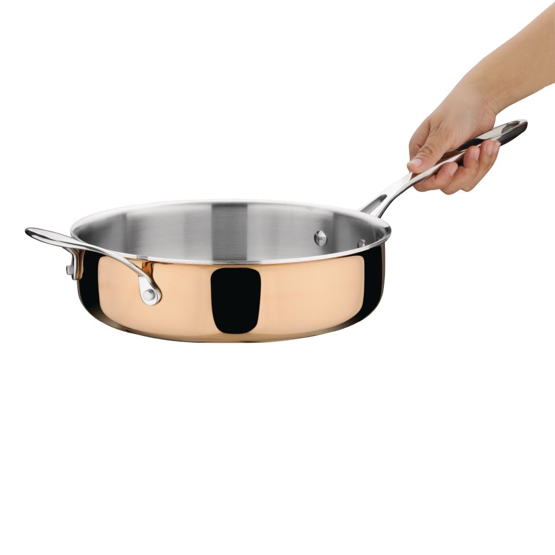 Sauteuse en cuivre 3 couches induction Vogue 240mm CM676