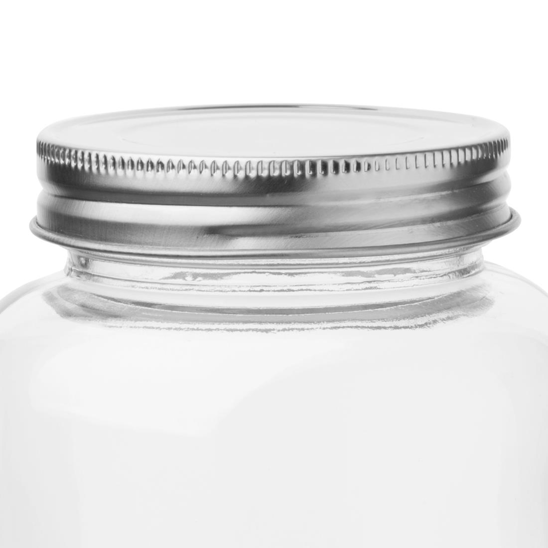 Bocaux à conserves en verre avec couvercle à visser Vogue 330ml (lot de 6) CP082