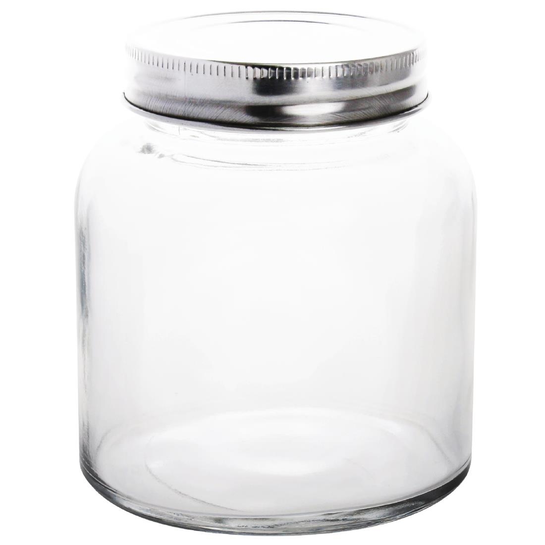 Bocaux à conserves en verre avec couvercle à visser Vogue 330ml (lot de 6) CP082