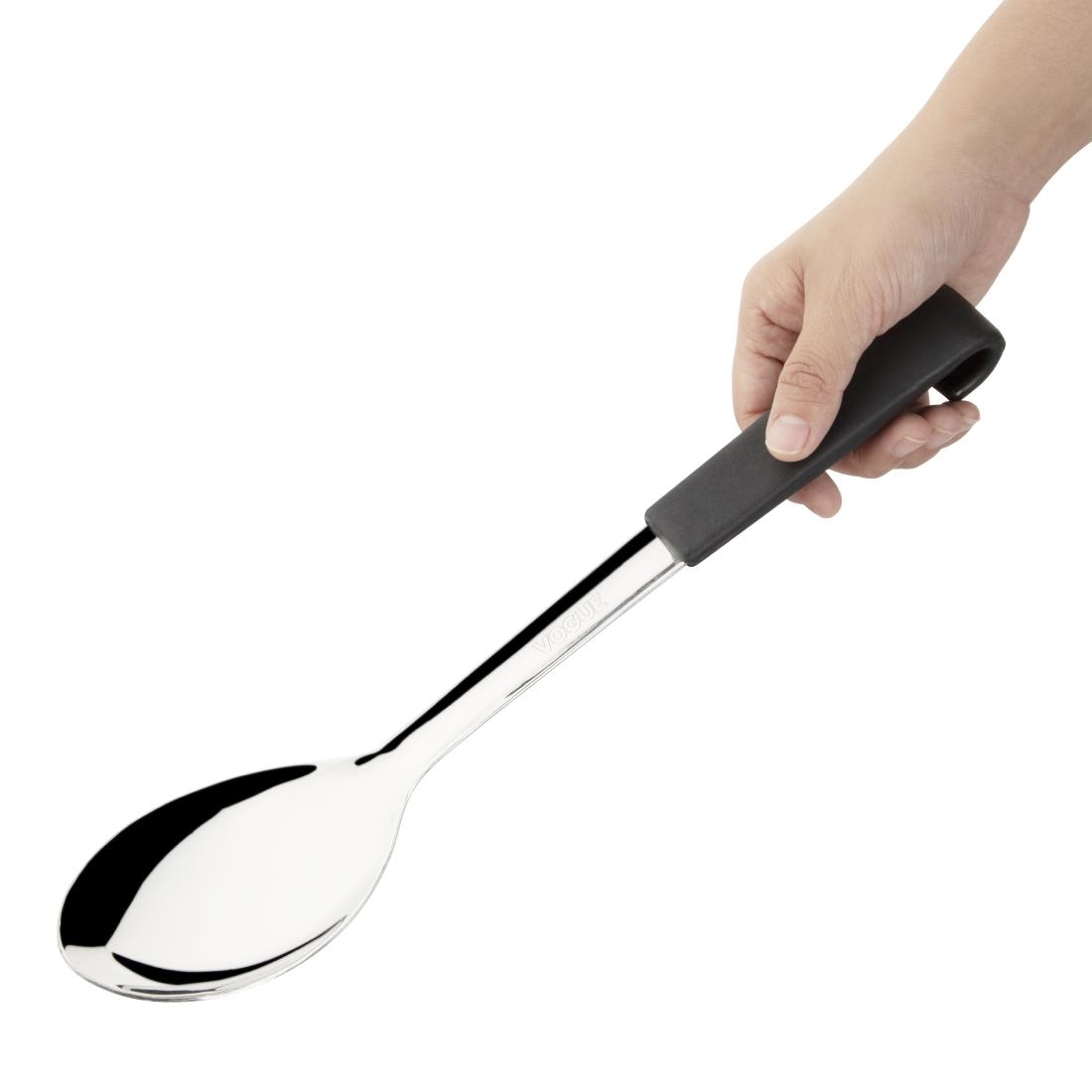 Cuillère de service manche noir Vogue 34 cm CS910