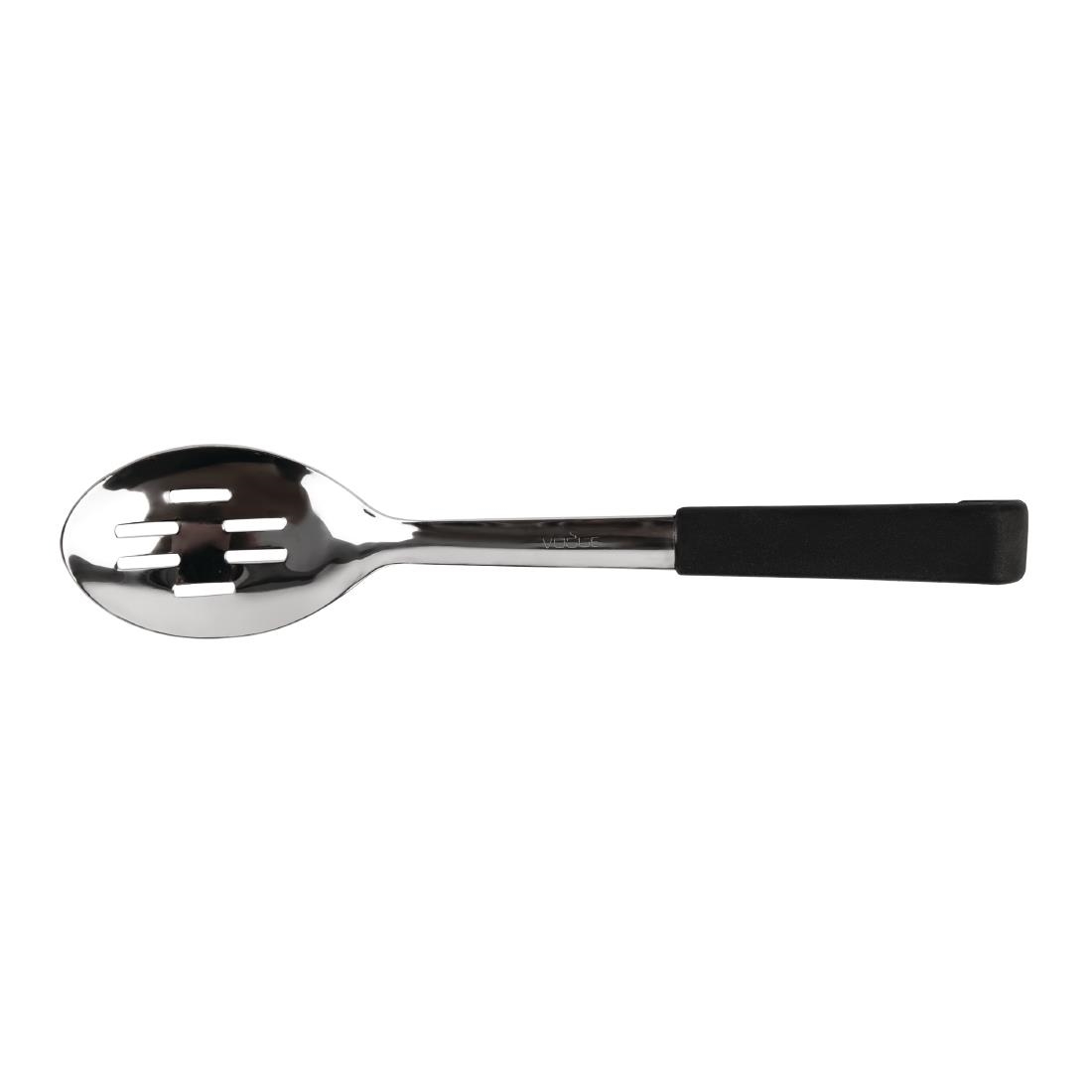 Cuillère de service perforée manche noir Vogue 34 cm CS911