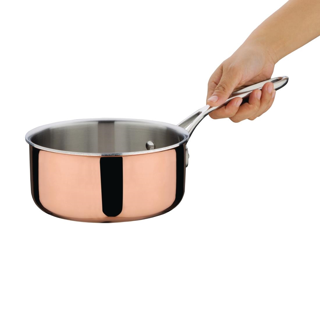 Casserole triple paroi cuivre induction Vogue 160mm CT998