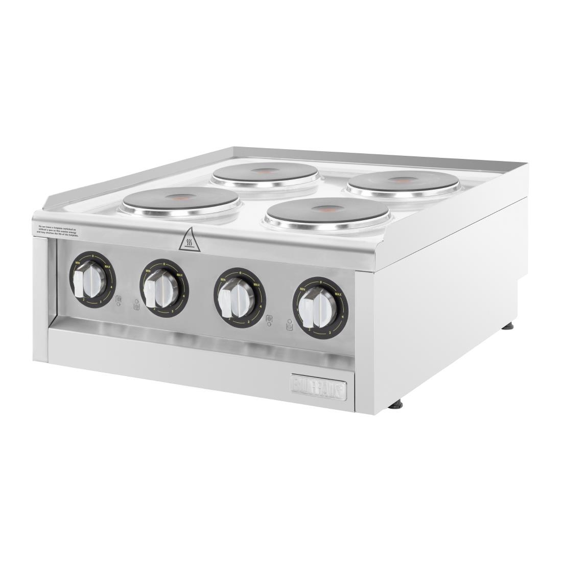 Table de cuisson électrique 4 feux Buffalo Série 600 CU471