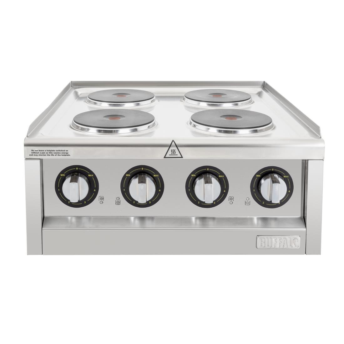 Table de cuisson électrique 4 feux Buffalo Série 600 CU471
