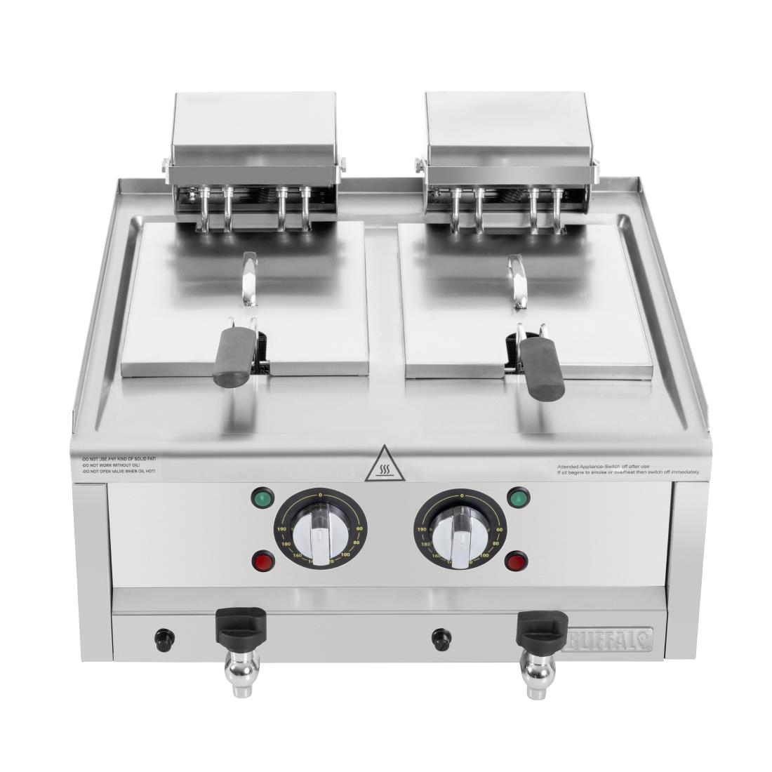 Friteuse électrique double Buffalo Série 600 2 x 8L CU477