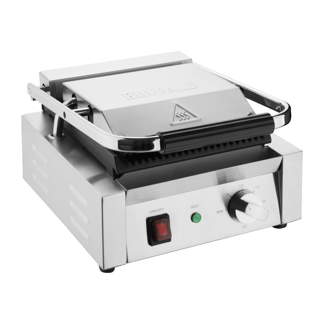 Gril de contact simple Bistro Buffalo rainuré/rainuré CU600