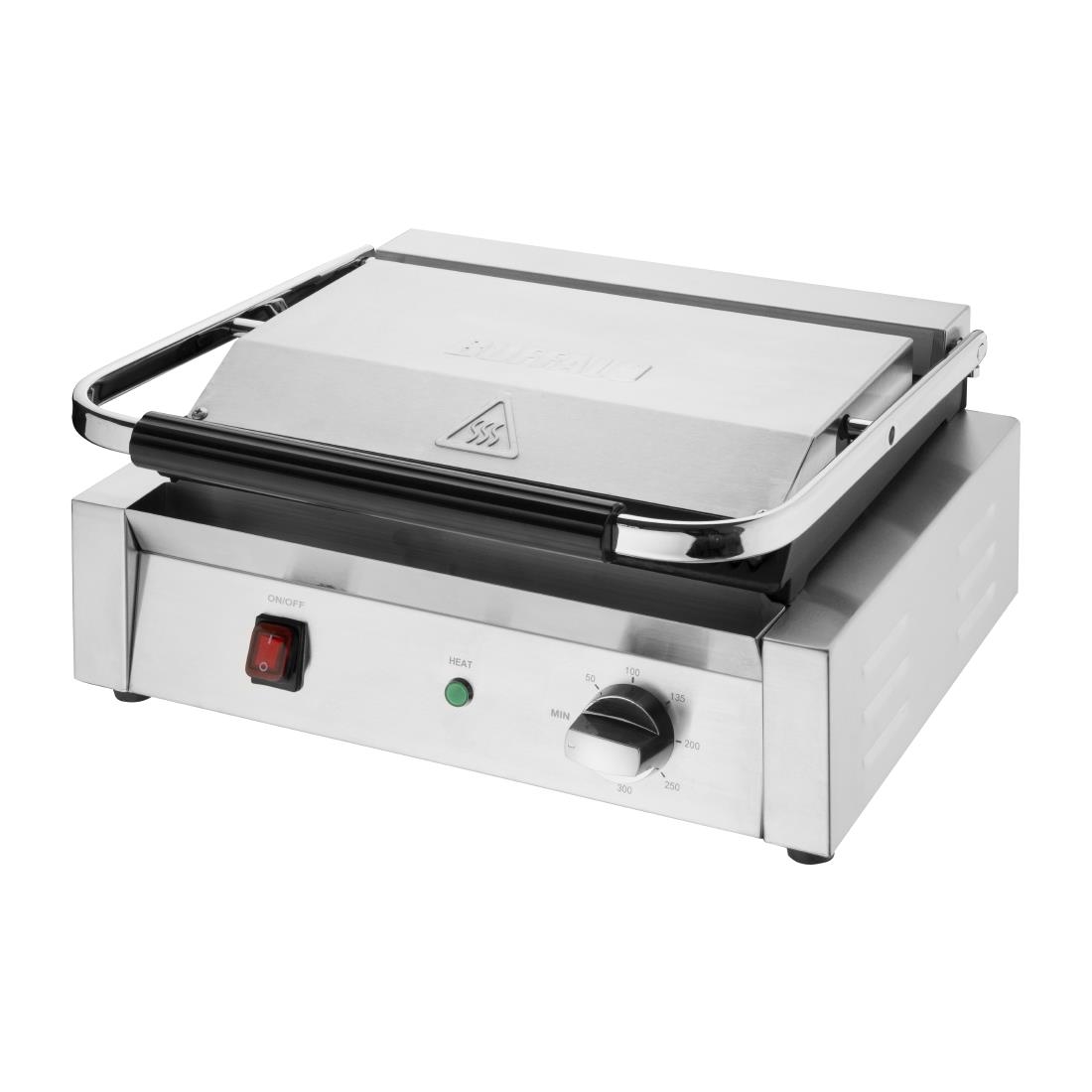 Grand gril de contact simple Bistro Buffalo lisse/lisse CU603