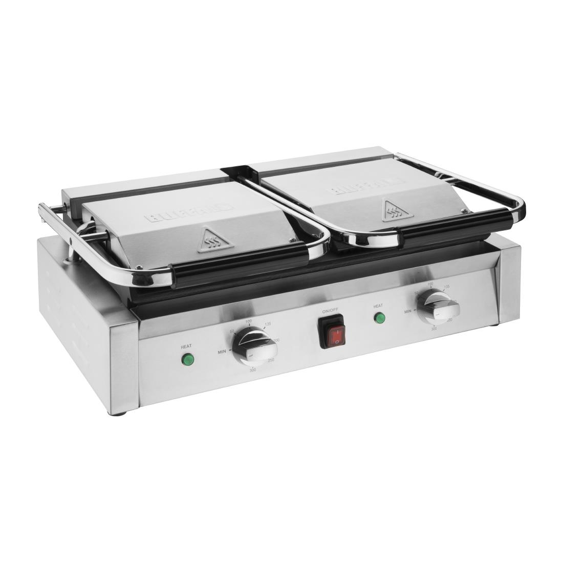 Gril de contact double Bistro Buffalo rainuré/rainuré CU604