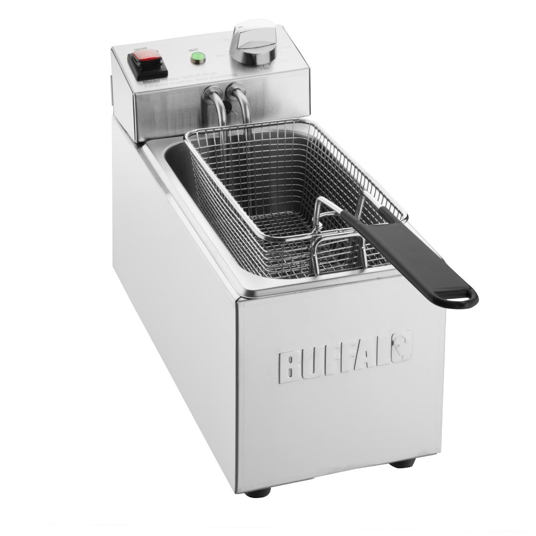 Friteuse de comptoir simple avec panier Buffalo 3L CU614