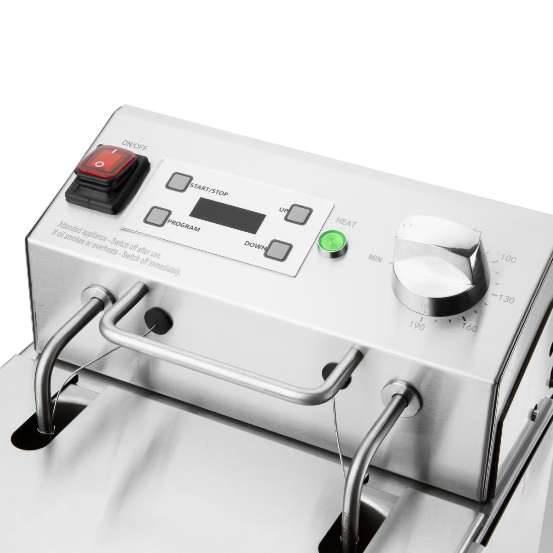 Friteuse électrique simple avec minuterie Buffalo 8L CU620