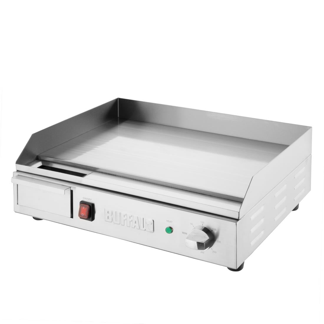 Plancha électrique en acier poli Buffalo CU626